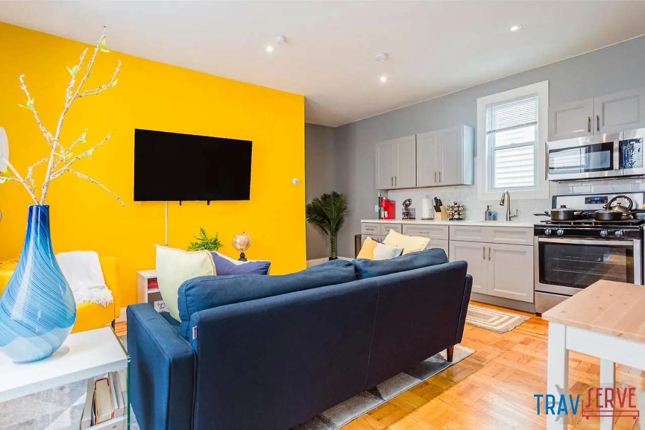 King Size Bed Fast Wifi 278Mbps Bronx Zoo 2 Miles Lägenhet New York 0*,  USA
